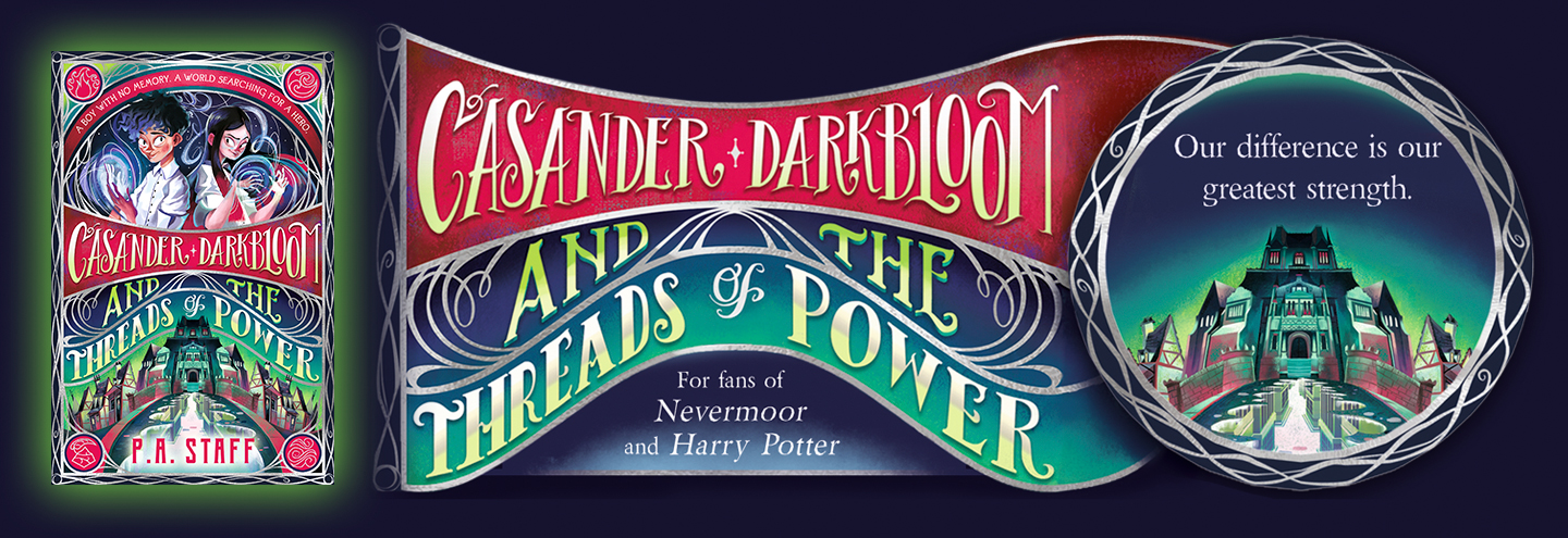 Casander Darkbloom and the Threads of Power web banner